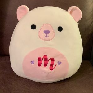 M Valentine’s Day Bear squishmallow